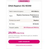 DNA Rajaton 5G 400M 29,99€/kk