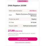 DNA Rajaton 200M 27,99€/kk
