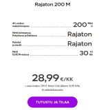 Telia Rajaton 200M 28,99€/kk