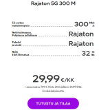 Telia Rajaton 5G 300M 29,99€/kk