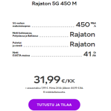 Telia Rajaton 5G 450M 31,99€/kk